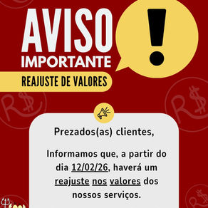 ATUALIZAÇÃO DE VALORES