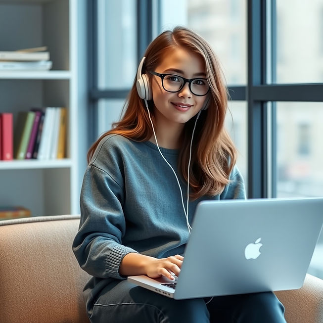 Girl sitting with Laptop and earphones.jpg