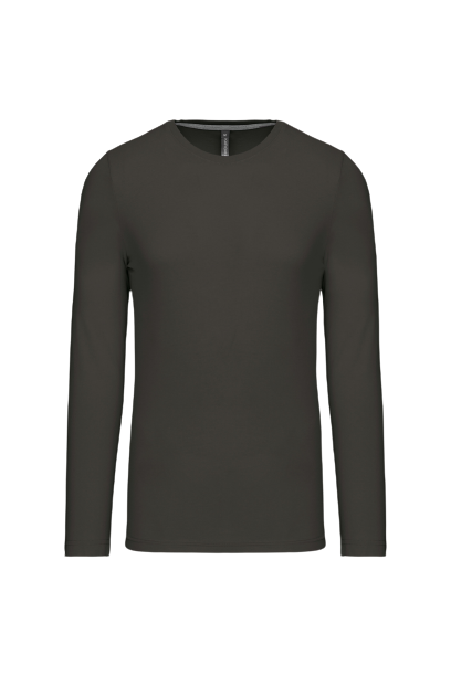 Thumbnail: K359 - T-shirt col rond manches longues homme