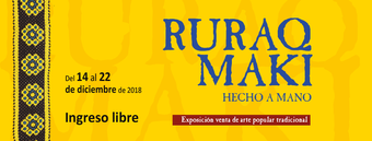 Ministerio de Cultura inaugurará "Ruraq Maki" gran feria artesanal
