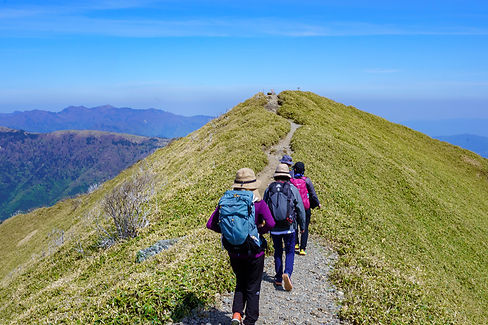 登山教室で訪れた次郎笈