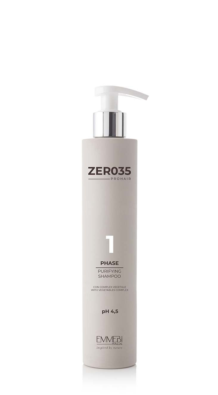 Miniatura: ZER035 Pro Hair Faza 1 Szampon Oczyszczająco / Zakwaszający pH 4,5