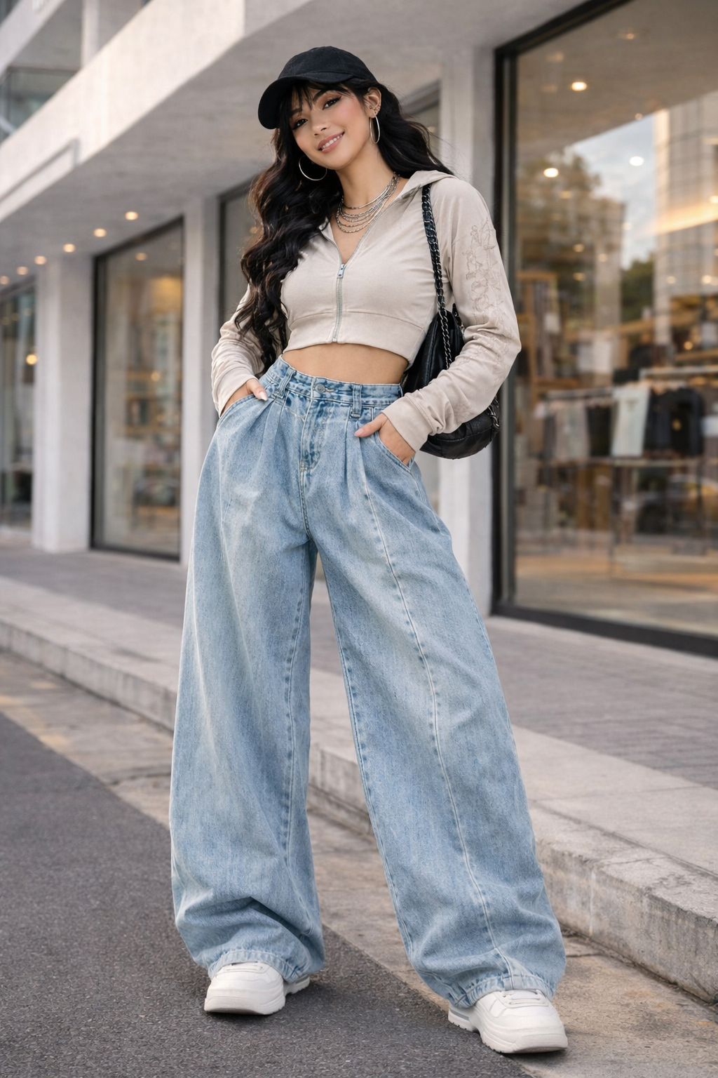 Wide Leg Jeans High Waist – K-Fashion Inspired Denim