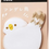 Miniaturbild: Kawaii Sticky Notes mit rundem, weißem Vogel mit gelbem Schnabel – 30 selbstklebende Zettel für kreative Nachrichten