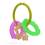 Thumbnail: Item# 50216 WaterFilledTeetherChain Soother 3pk (Leaves)  3M+