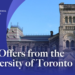 Over 30 UofT Offers and Counting! 