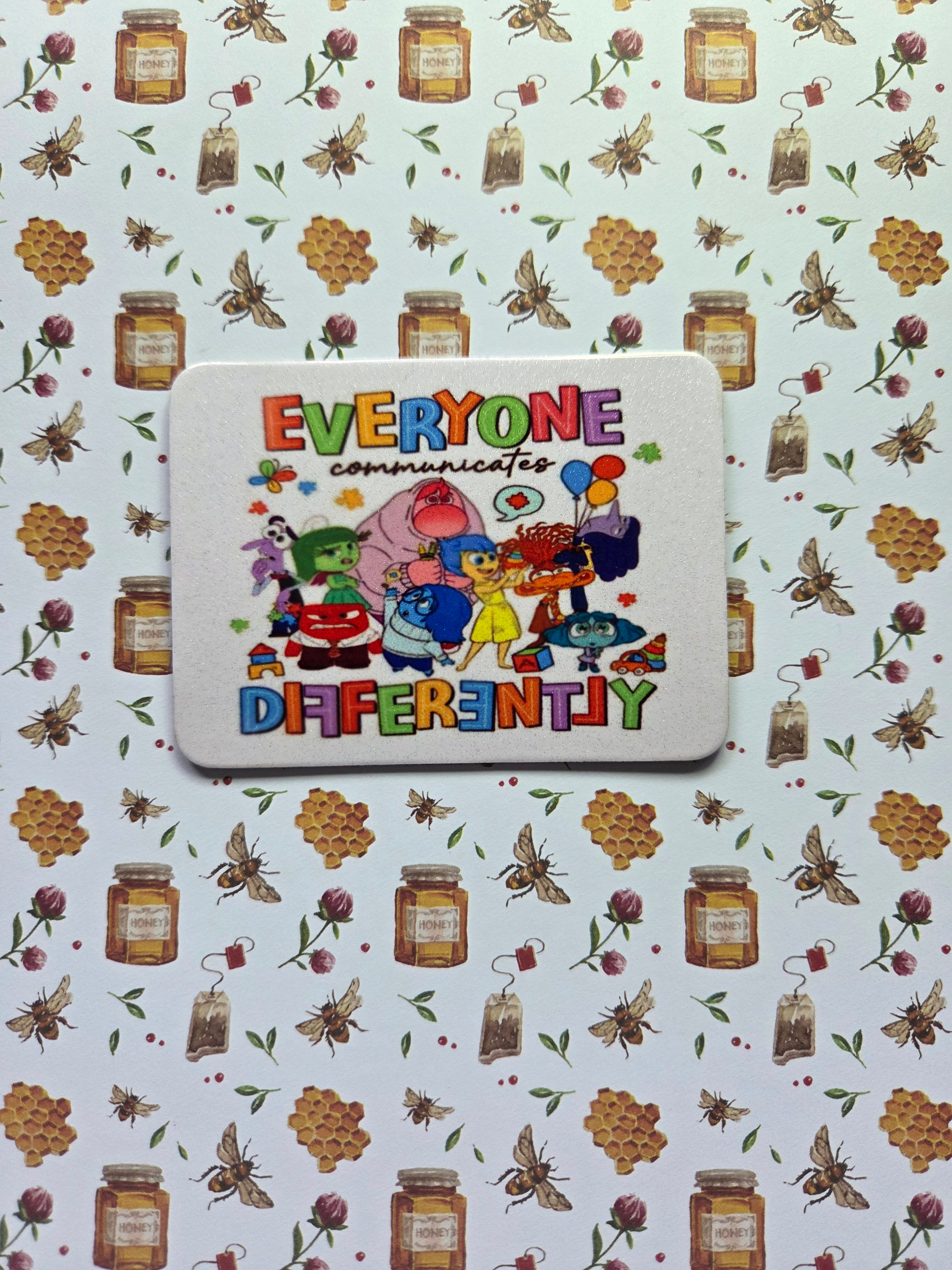 Everyone different fridge magnet 