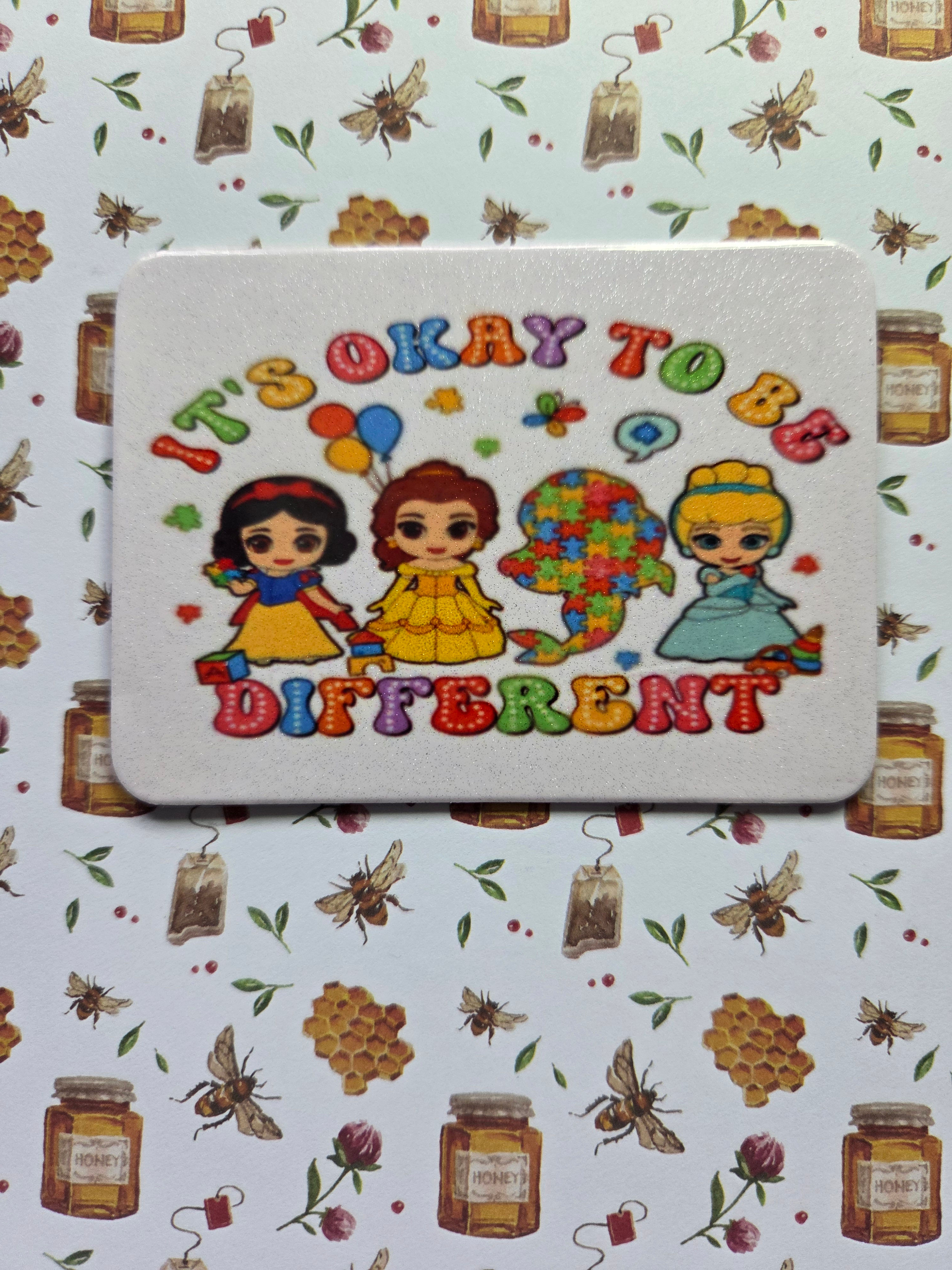 It's okay to be different fridge magnet  