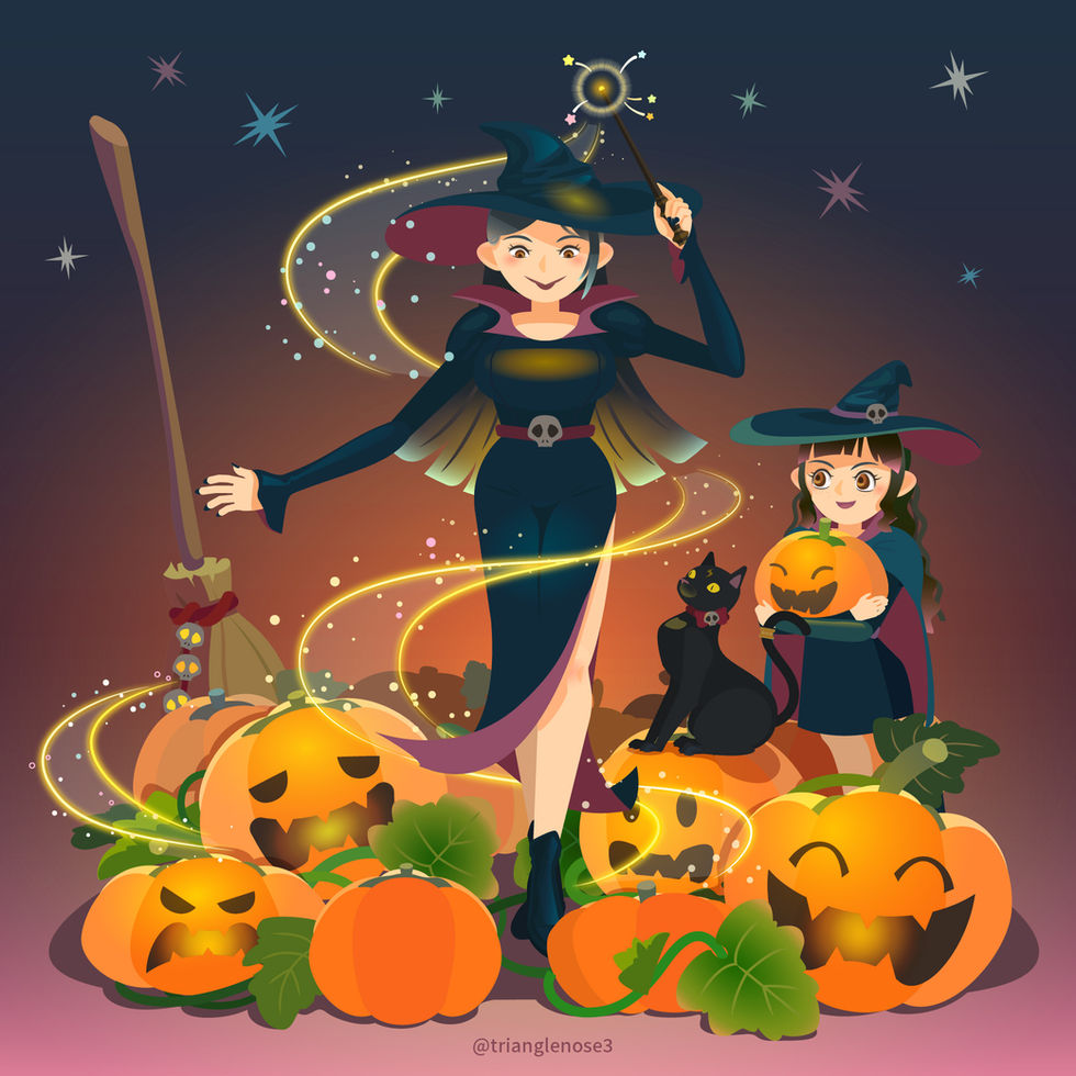 萬聖節主題創作-女巫