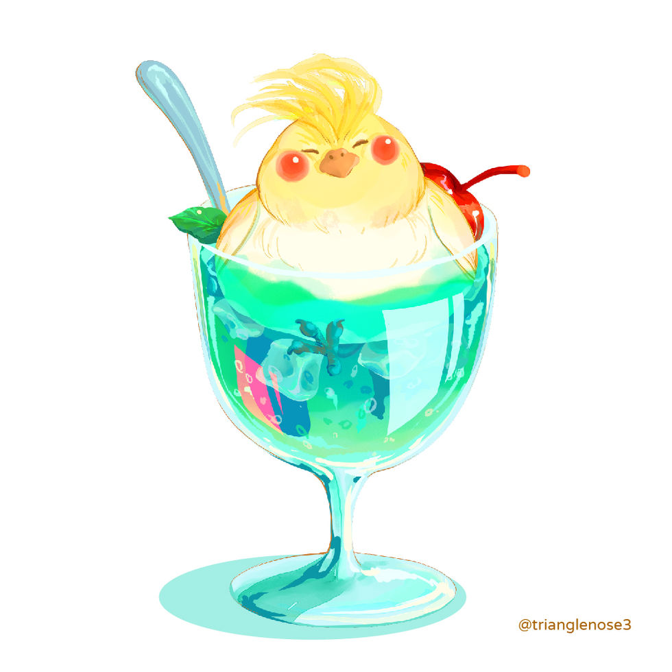 玄鳳布丁杯
Cockatiel pudding sundae