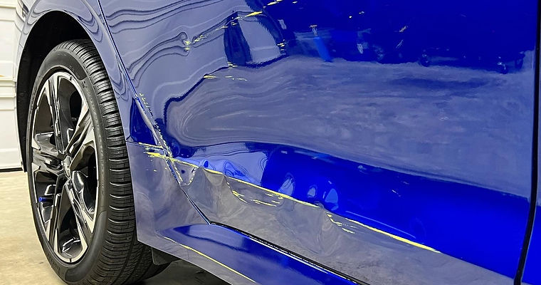 kia stinger door dent ding repair pdr paintless dent repair