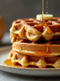 Delicious Pumpkin Spice Waffles for those Cozy Fall Mornings