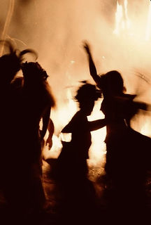 Bealtaine dancing fire
