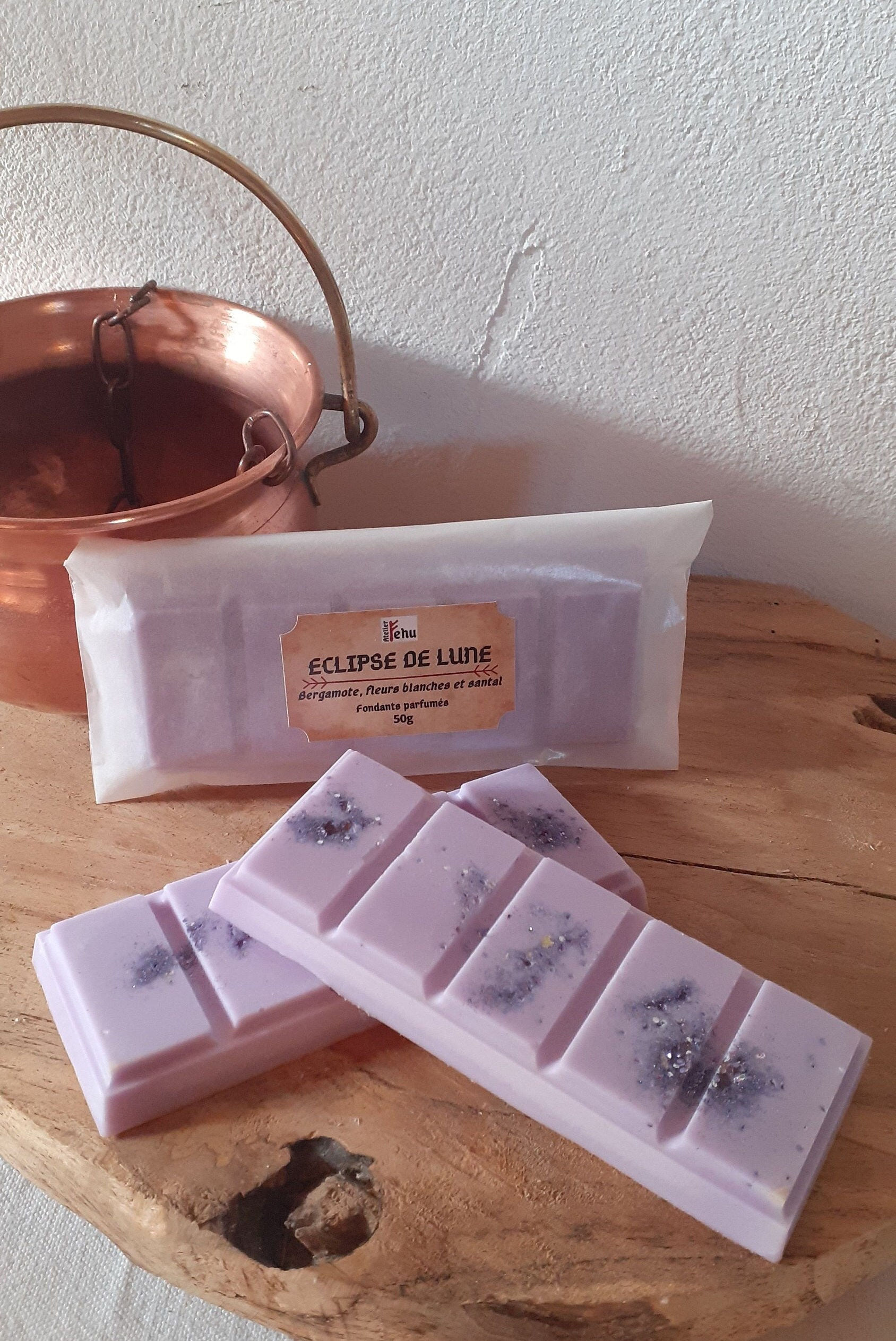 Fondant en cire Parfumé senteur bergamote et santal