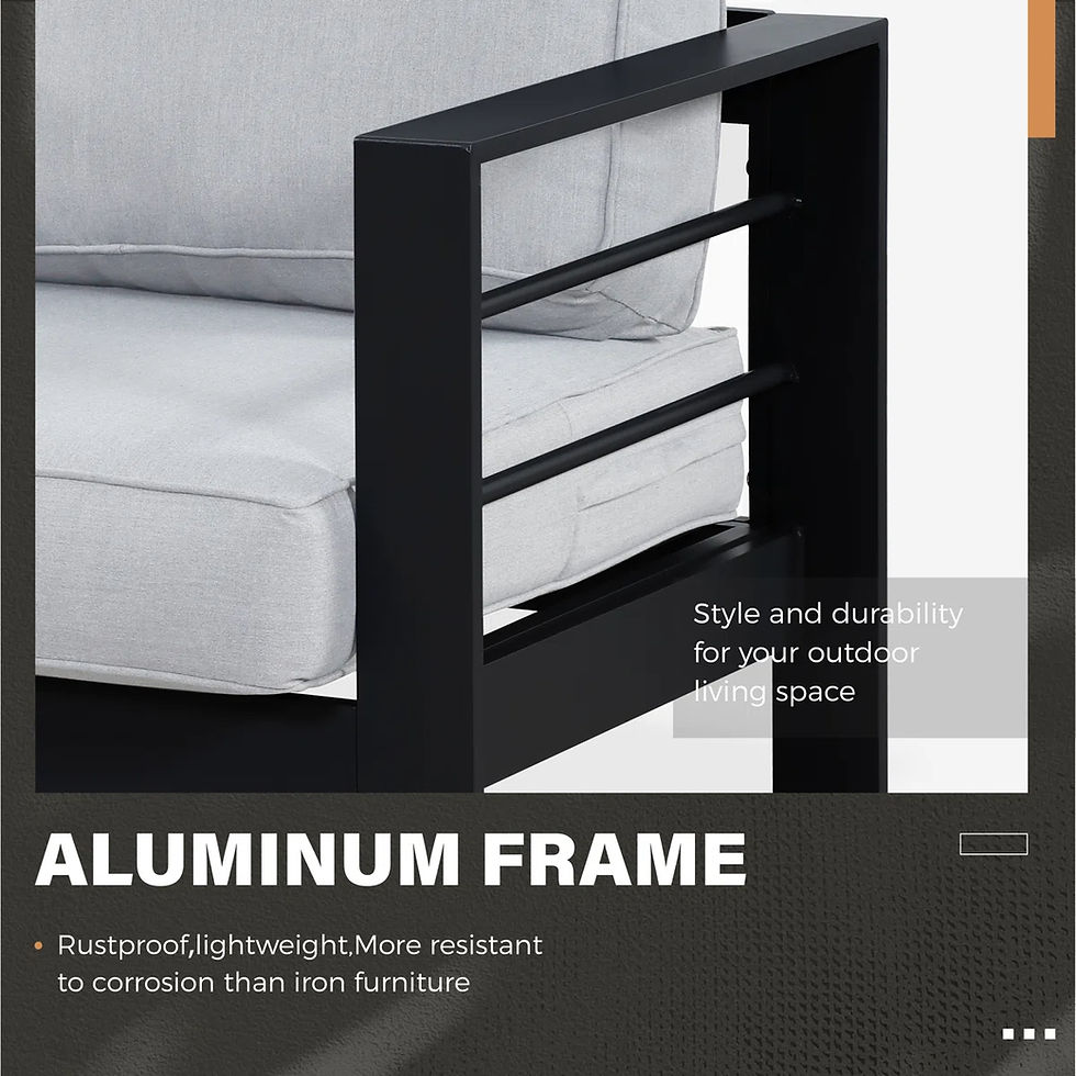 Thumbnail: Green4ever 2-Piece Patio Aluminum Chair Set