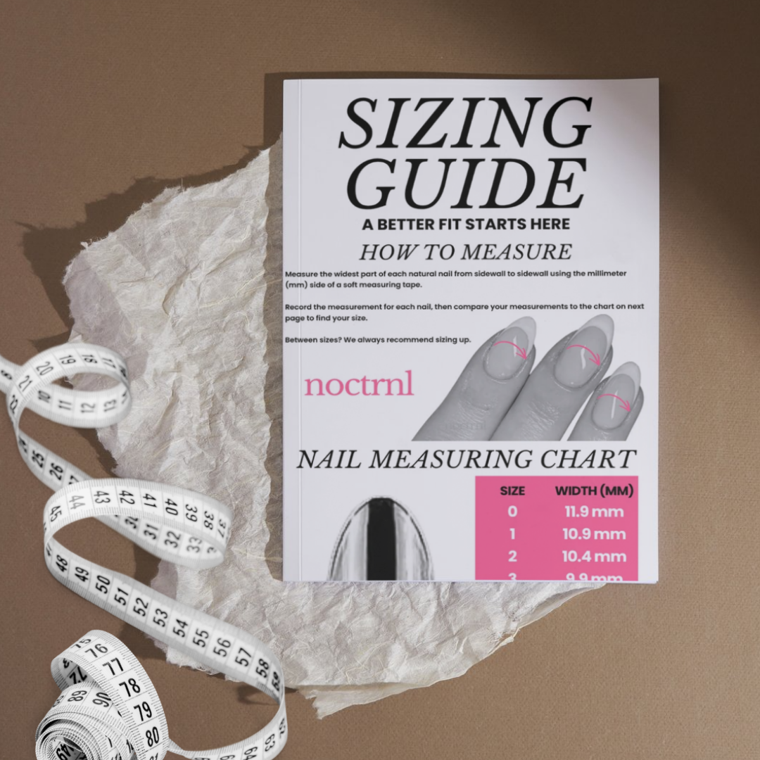 Press-On Nail Sizing Guide Template | Printable PDF | Instant Digital Download