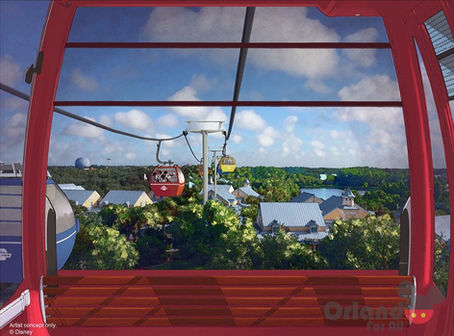 Terá teleférico na Disney!!!