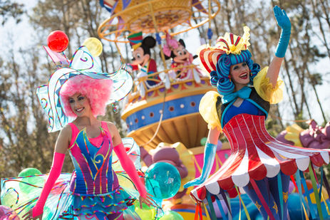 Novo horário do Festival of Fantasy Parade.