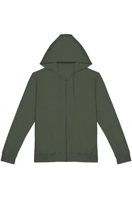 Miniature : Sweat-shirt Écoresponsable Zippé à Capuche French Terry Unisexe