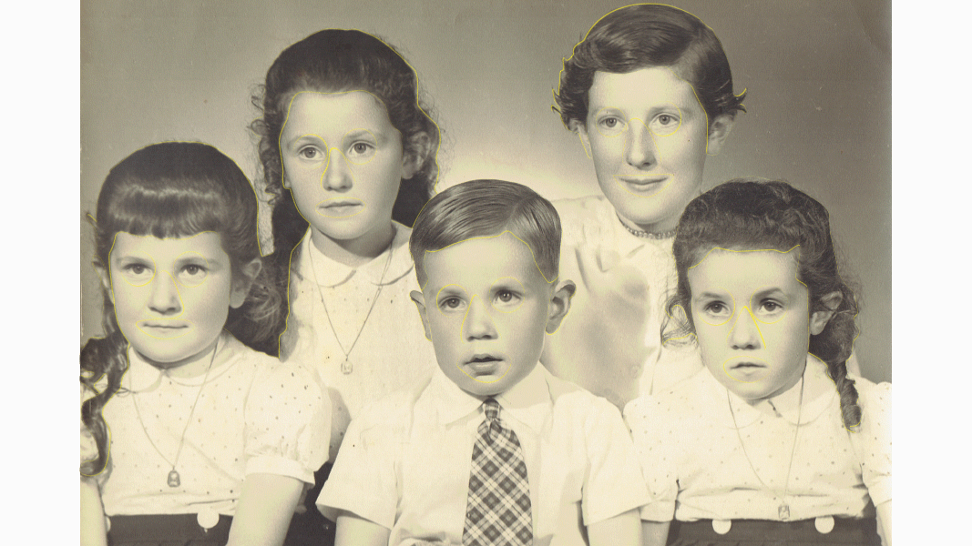 Clichés projet de diplôme, photos de groupe vintage