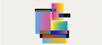 Affiche colorée dégradé, fête des lumières lyon