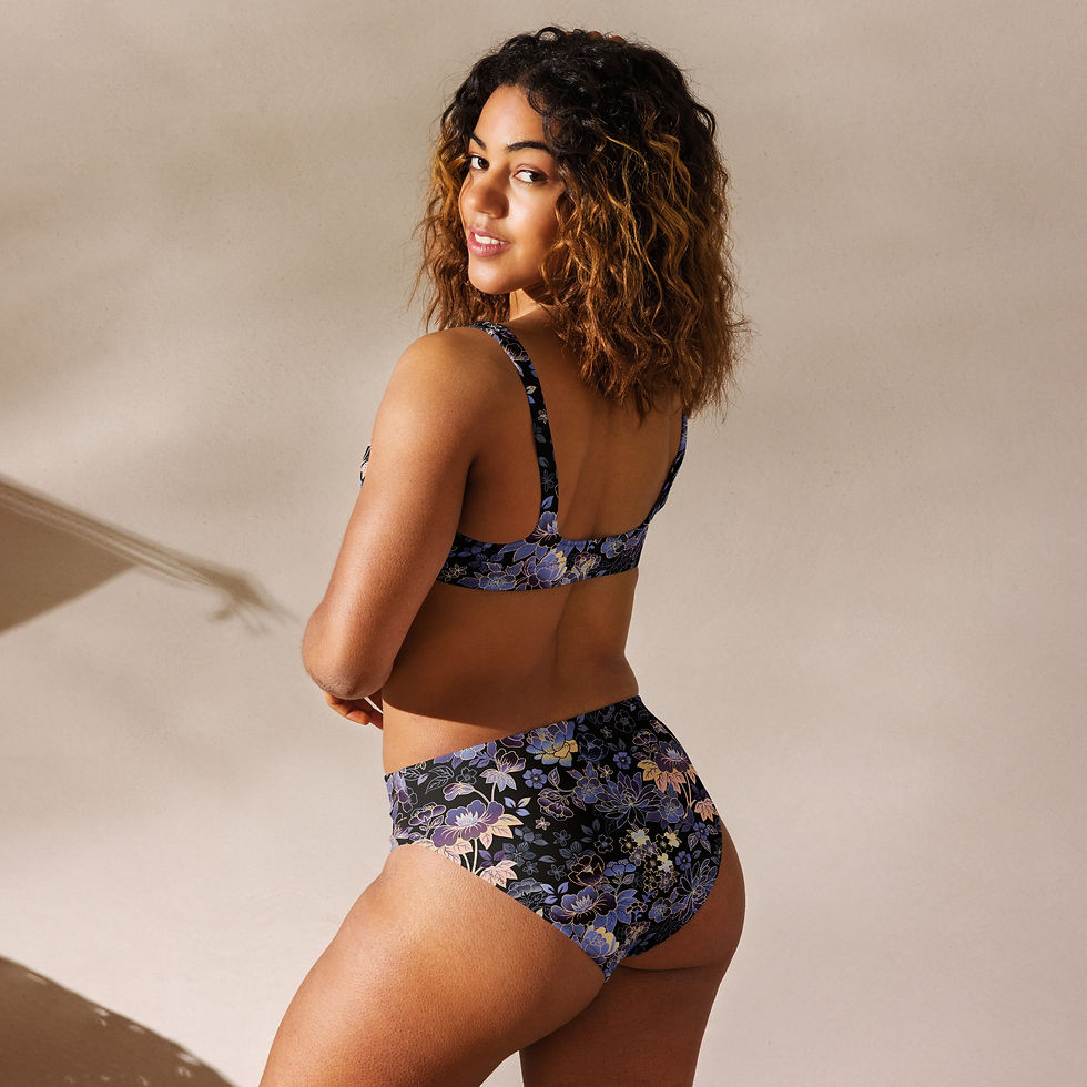 Thumbnail: Recycled high-waisted bikini