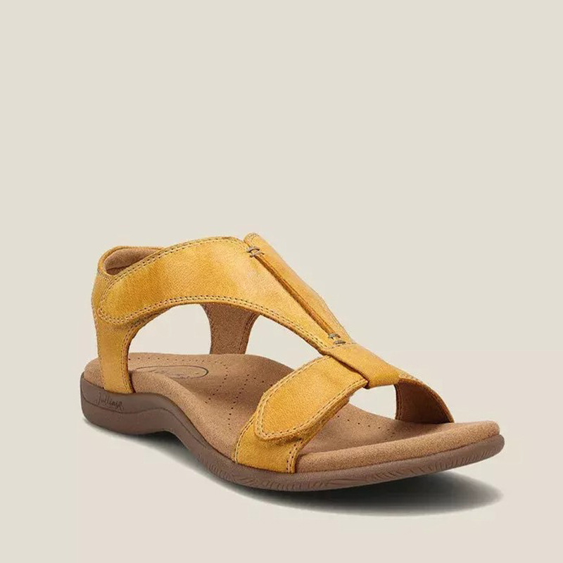 Thumbnail: Women's Platform Wedge Velcro Strap Sandals