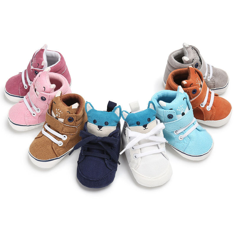 Thumbnail: Soft Sole Fox Baby Shoes for 0-1 Year Olds