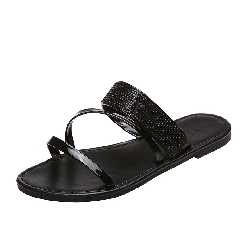 Thumbnail: Large Outdoor Rhinestone Casual Sandals for Women
