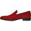 Thumbnail: "Chelsea" Red Suede Tuxedo Shoes