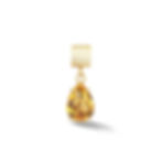 fine jewelry, 18K gold jewelry, citrine charm