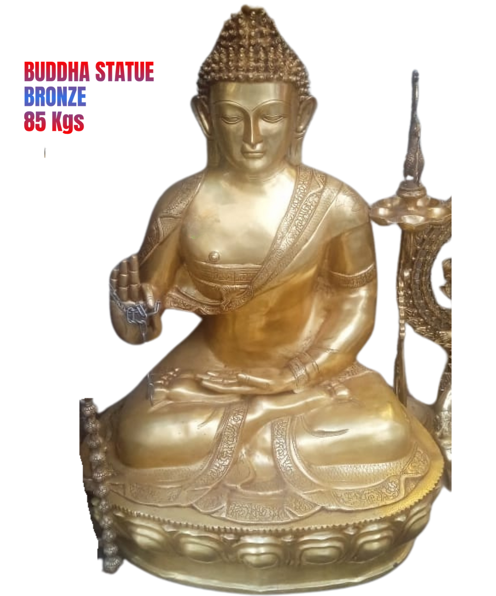 Bronze Buddha Statue: Serene and timeless representation of spiritual wisdom