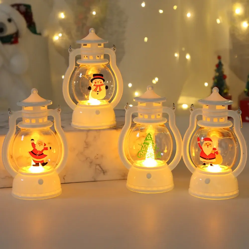 Christmas Decoration Night Light LED Glowing Snowman Wind Lamp