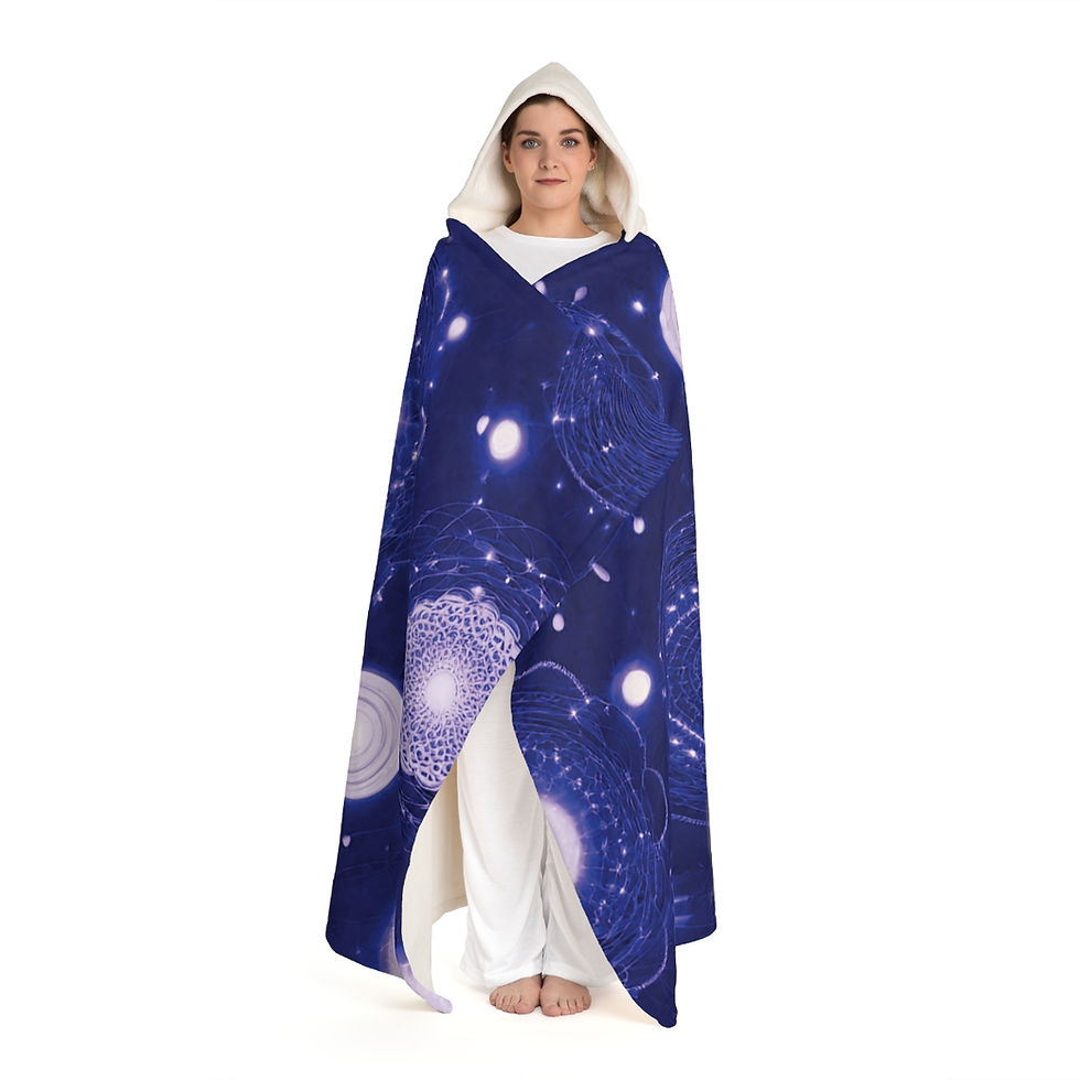 Hooded Sherpa Fleece Blanket