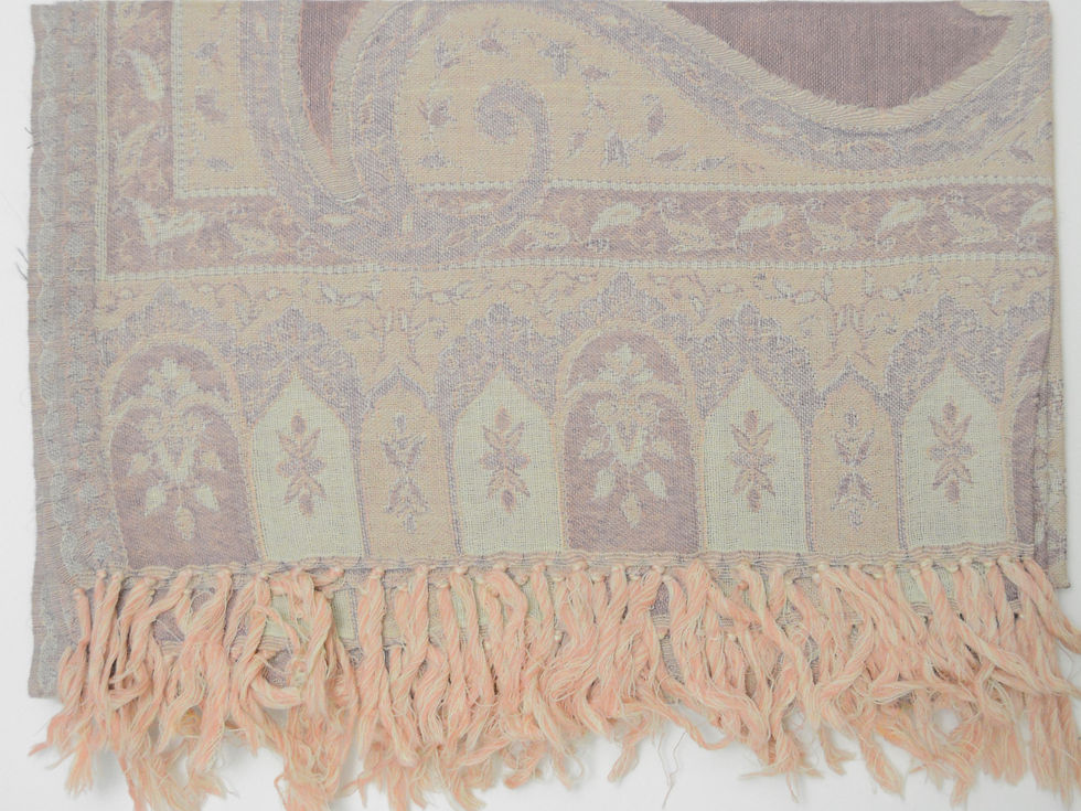 Thumbnail: Handwoven Pashmina Shawl with Paisley Design
