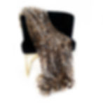 alt="Faux Fur Luxury Throw Blanket. : Embrace the wild with this exquisite faux fur throw featuring a natural leopard print"