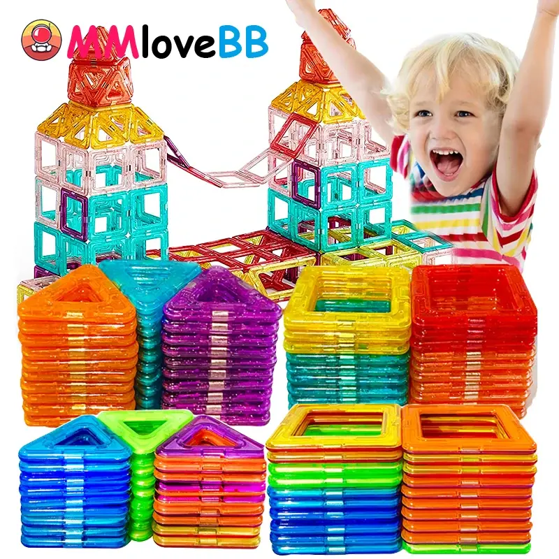 Magnetic Building Blocks Big Size and Mini Size DIY Magnets Toys for Kid