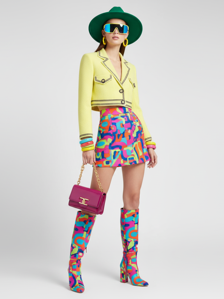 “Cropped tweed jacket TIMES SQUARE by BYMANYC New York featuring a chic textured design and modern tailored fit.”