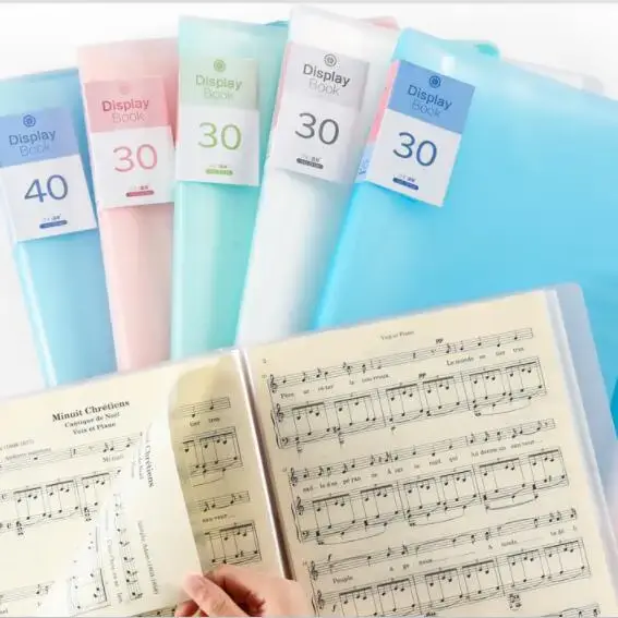 Thumbnail: 30 60 80 Pages A4 File Folder Music Examination Paper Organizer Storage Bag Desk