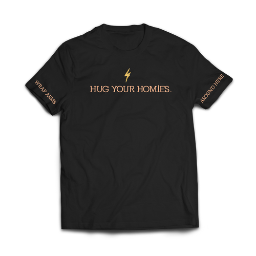 Hug Your Homies Tee (Black) | Hands In The Soil