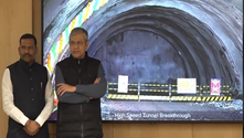 Union Minister Ashwini Vaishnaw announces successful breakthrough of 2nd mountain tunnel of MAHSR project