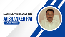 Jaishanker Rai,from Rajasthan wins  Rabindra Ratna Puraskar 2025 for social work. 