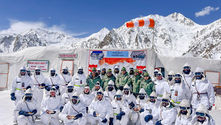 Defence Minister Rajnath Singh Visits Siachen Glacier
