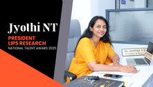 Ms. Jyothi NT, the President of the LIPS Research Foundation, wins National Talent Award 2025