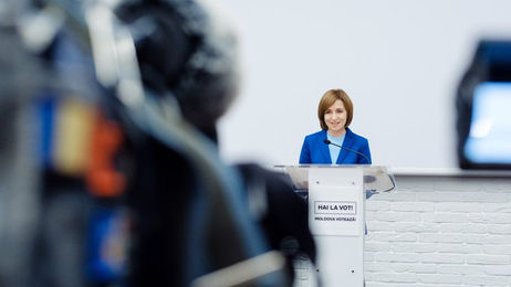 Moldovan President Maia Sandu takes lead in presidential runoff