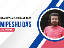 Samipeshu Das wins Rabindra Ratna Puraskar 2025 for A Comparative Study of Ancient Indian Uparupak and Rabindranatya