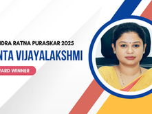Ganta Vijayalakshmi,  Principal of Brigade Public School in Telangana, wins Rabindra Ratna Puraskar 2025