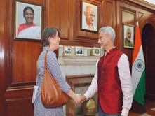EAM Dr S Jaishankar Meets With Secretary General Of Belgian Ministry Of Foreign Affairs, Theodora Gentzis