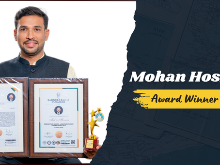 Mohan Hosmar Honored with Rabindra Ratna Puraskar 2025 for His Contributions to Indian Folk Dance