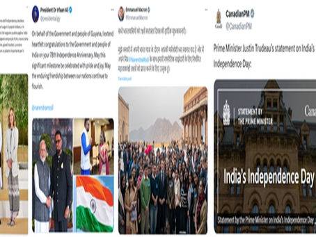 World leaders wish India on 78th Independence Day